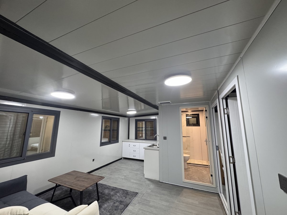 Casa contenedor expandible modular prefabricada de 20 pies